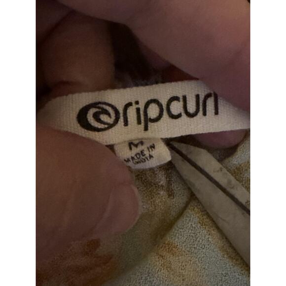 Rip Curl Dress Medium Tropical Tie Back Sundress Beach Midi Open Back Surfer - Picture 5 of 8